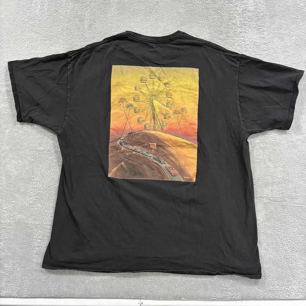 In N Out Burger California Tee Tshirt Unisex XXL Black Classic Cars Logo Y2K